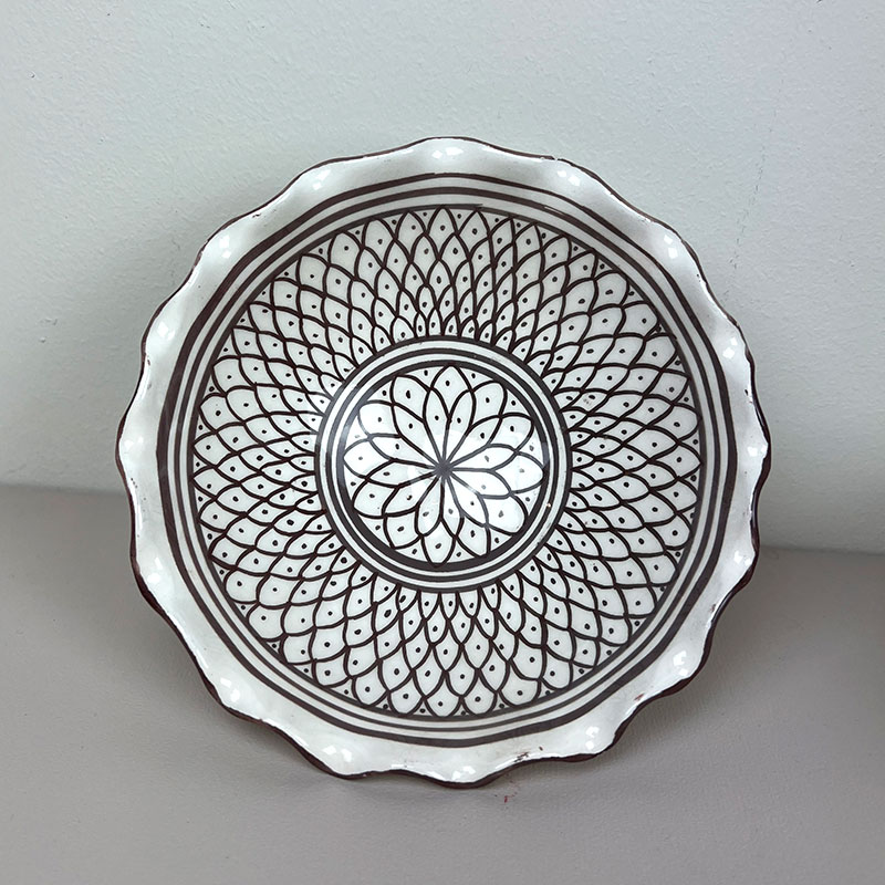 Bols marocains - vague 16cm - Beige fisk