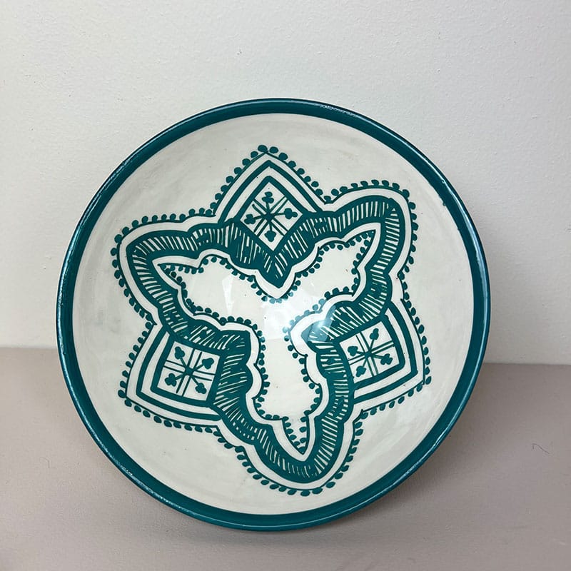 Bols marocains 18 cm - Petrol rombe