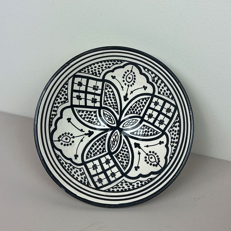 Bols marocains 18 cm -  Sort blomst